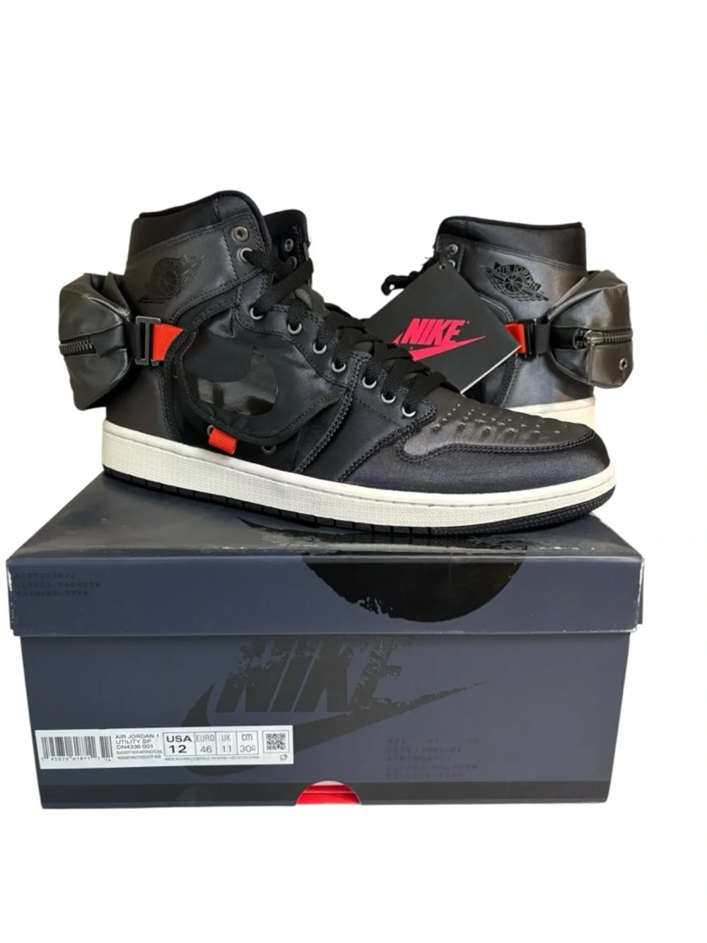 Nike Mens Air Jordan 1 Utility SP Shoes Black Size 12 New In Box DN4336-01